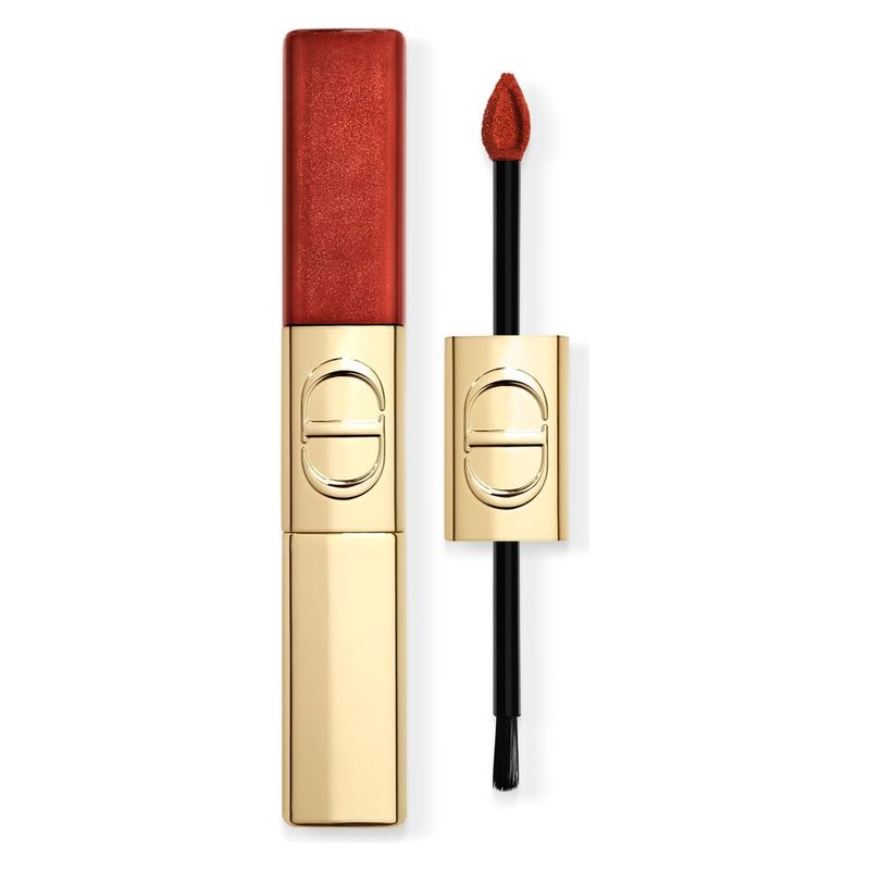 DIOR Rouge Dior Sequin Liquid Duo, Rossetto Liquido e Gloss, 747 Flame, Edizione Limitata, Finish Glitterato e Brillante, Lunga Tenuta, 5 ml DIOR Rouge Dior Sequin Liquid Duo, Rossetto Liquido e Gloss, 747 Flame, Edizione Limitata, Finish Glitterato e Brillante, Lunga Tenuta, 5 ml