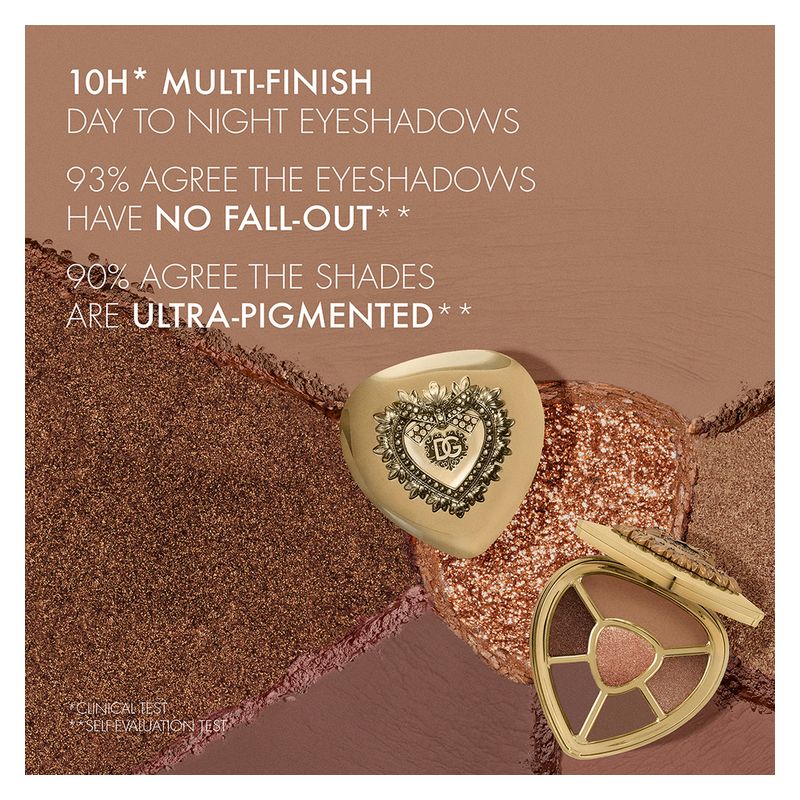 Dolce & Gabbana Ever Icon Eye Palette, Ombretti Donna, 6.5 g, 03 Chrome Star, Lunga Tenuta, Multi-Finish, Palette Occhi per Look Giorno e Sera Dolce & Gabbana Ever Icon Eye Palette, Ombretti Donna, 6.5 g, 03 Chrome Star, Lunga Tenuta, Multi-Finish, Palette Occhi per Look Giorno e Sera