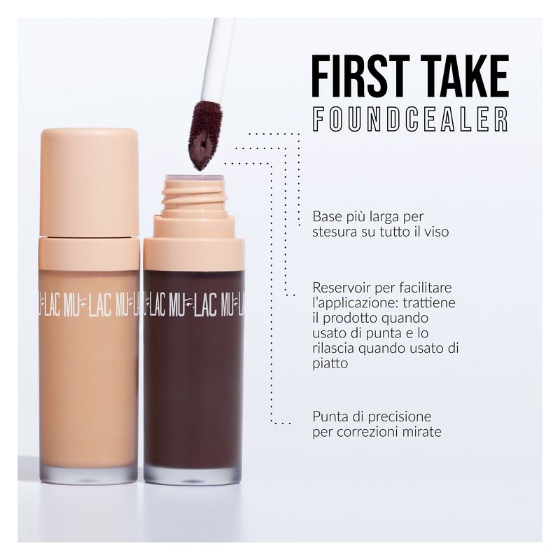 MULAC First Take Foudcealer, Fondotinta e Correttore 2 in 1, Colore 8R WAFFLE, Lunga Tenuta 12h, Finish Soft-Matte, Formula Vegana e Cruelty-Free MULAC First Take Foudcealer, Fondotinta e Correttore 2 in 1, Colore 8R WAFFLE, Lunga Tenuta 12h, Finish Soft-Matte, Formula Vegana e Cruelty-Free
