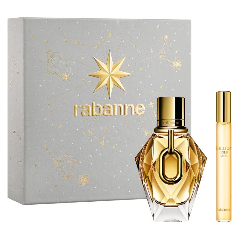 Rabanne Lady Million Royal, Cofanetto Regalo Donna, Eau de Parfum 50 ml e Spray da Viaggio 10 ml, Profumo Floreale Fruttato Rabanne Lady Million Royal, Cofanetto Regalo Donna, Eau de Parfum 50 ml e Spray da Viaggio 10 ml, Profumo Floreale Fruttato