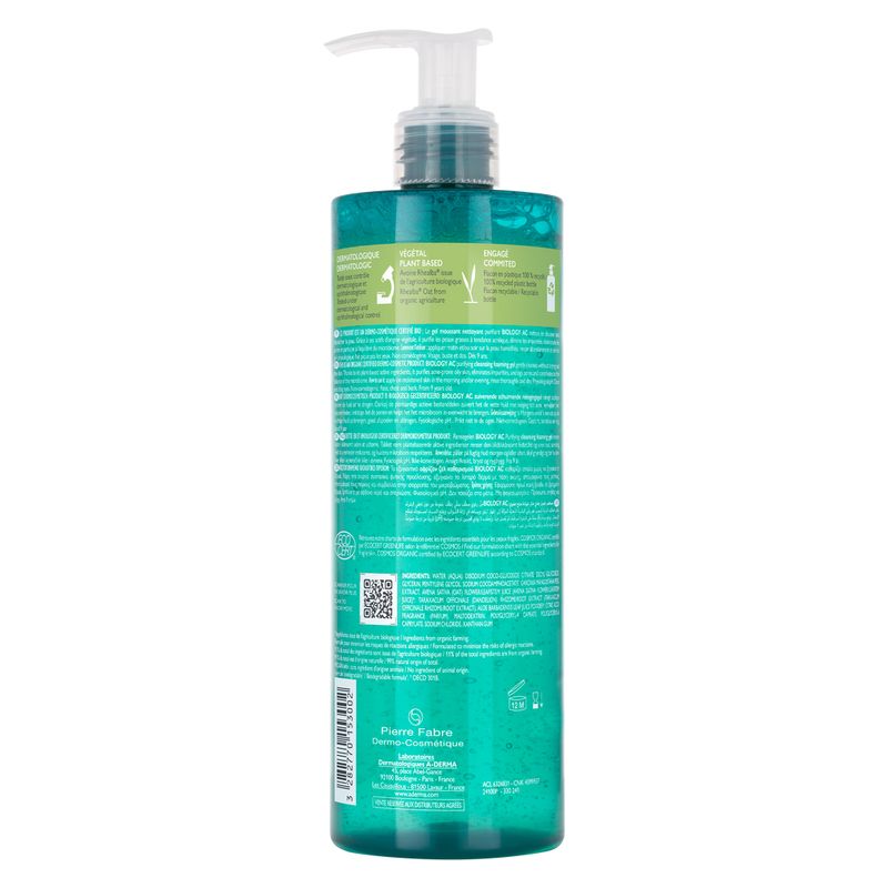 A-Derma - Biology Ac Gel Moussant Nettoyant Purifiant A-Derma - Biology Ac Gel Moussant Nettoyant Purifiant