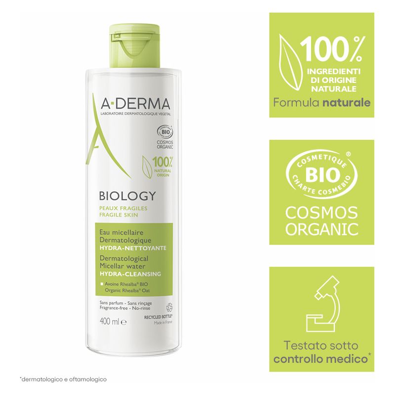 A-Derma - Biology Eau Micellaire Dermatologique Hydra-Nettoyante A-Derma - Biology Eau Micellaire Dermatologique Hydra-Nettoyante