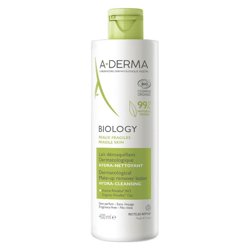 A-Derma BIOLOGY LAIT DéMAQUILLANT DERMATOLOGIQUE HYDRA-NETTOYANT