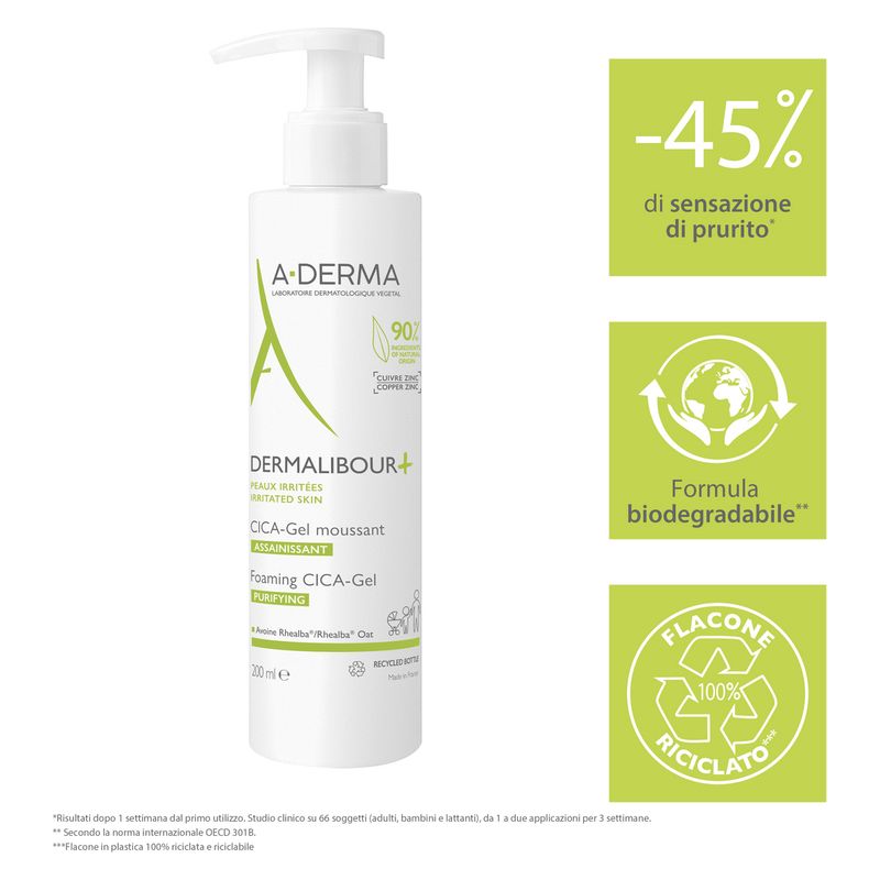 A-Derma - Dermalibour+ Cica-Gel Moussante A-Derma - Dermalibour+ Cica-Gel Moussante