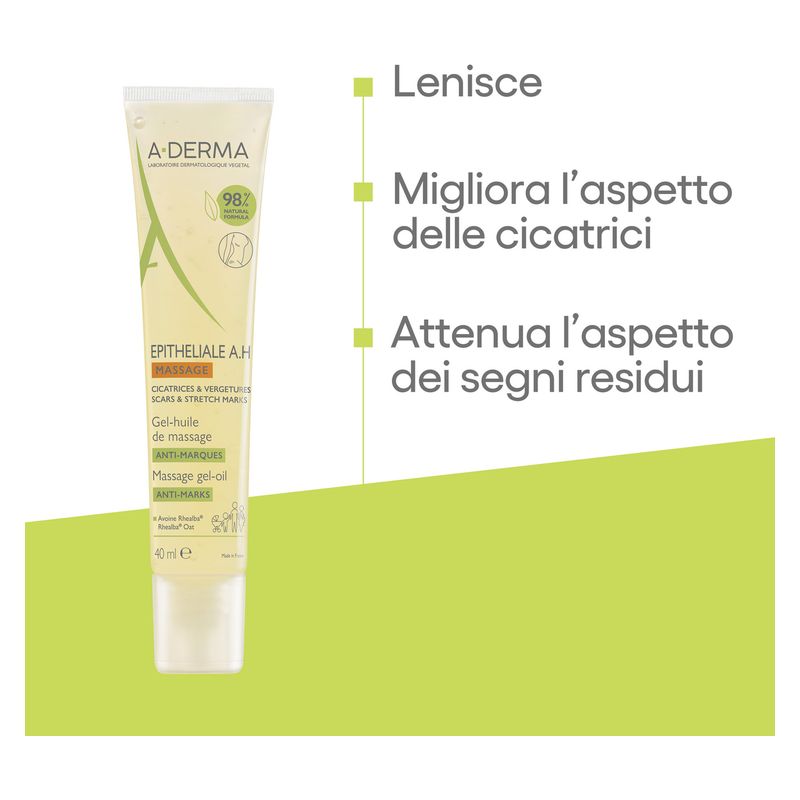 A-Derma - Epitheliale A.H Massage Gel-Huile De Massage Anti-Marques