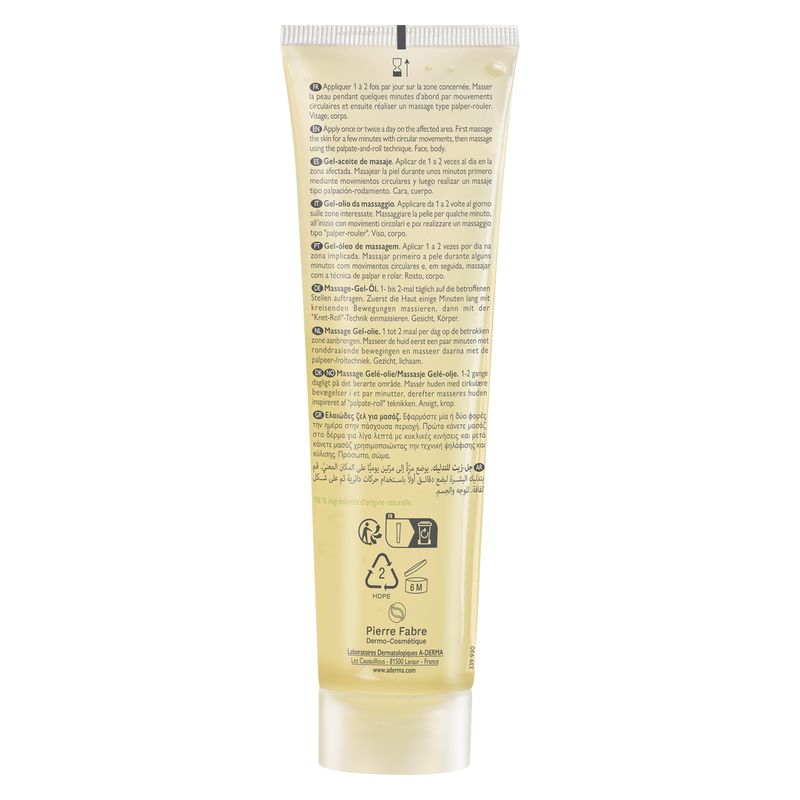 A-Derma - Epitheliale A.H Massage Gel-Huile De Massage Anti-Marques