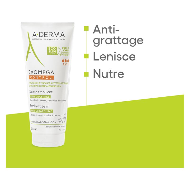 A-Derma - Exomega Control Baume Émollient Anti-Grattage A-Derma - Exomega Control Baume Émollient Anti-Grattage