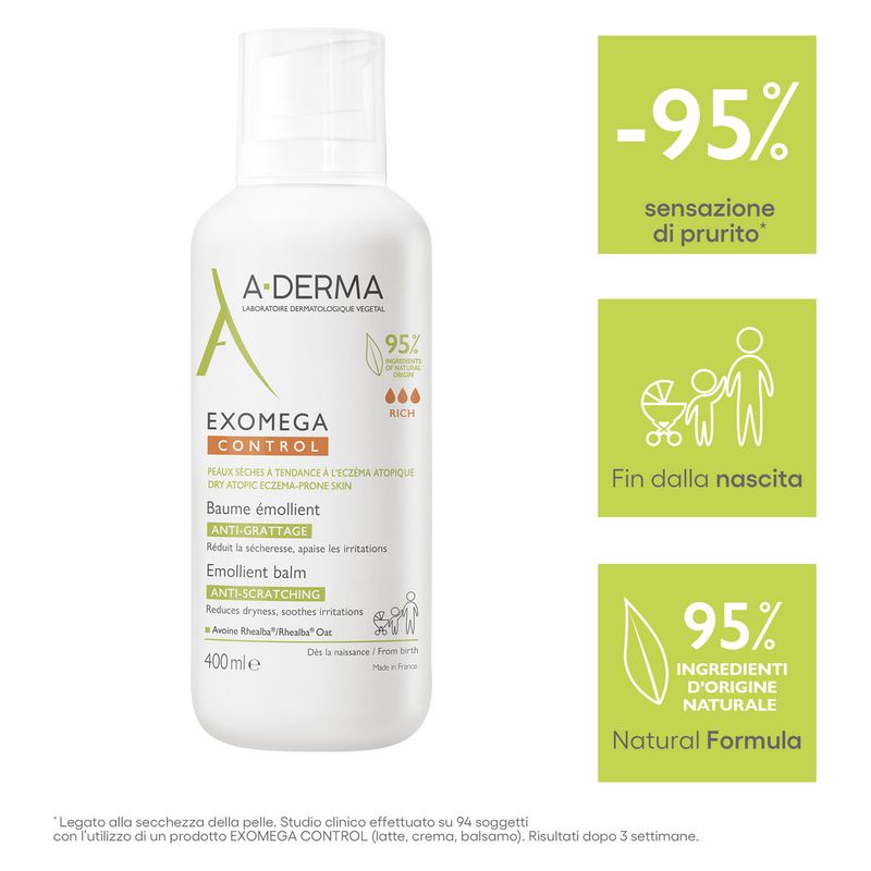 A-Derma - Exomega Control Baume Émollient Anti-Grattage A-Derma - Exomega Control Baume Émollient Anti-Grattage