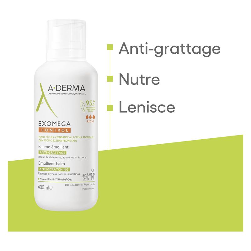 A-Derma - Exomega Control Baume Émollient Anti-Grattage A-Derma - Exomega Control Baume Émollient Anti-Grattage