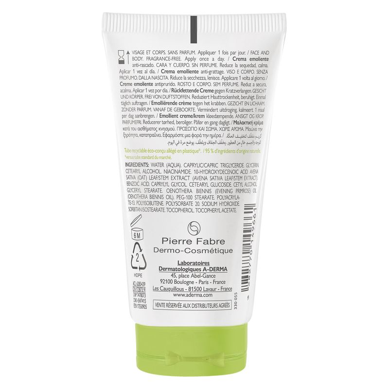 A-Derma - Exomega Control Crème Émolliente Anti-Grattage