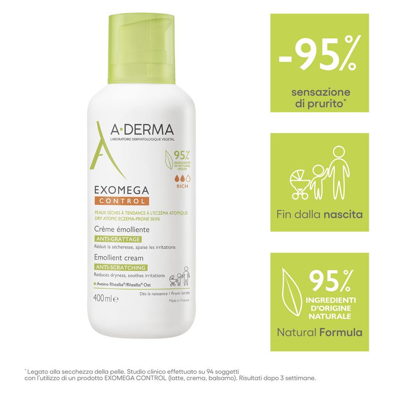 A-Derma - Exomega Control Crème Émolliente Anti-Grattage
