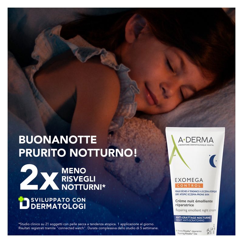 A-Derma - Exomega Control Crème Nuit Émolliente Réparatrice Anti-Grattage Nocturne A-Derma - Exomega Control Crème Nuit Émolliente Réparatrice Anti-Grattage Nocturne