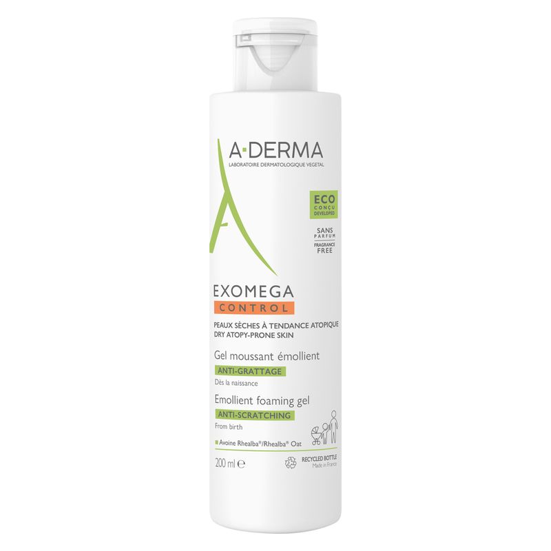 A-Derma - Exomega Control Gel Moussant Émollient Anti-Grattage A-Derma - Exomega Control Gel Moussant Émollient Anti-Grattage