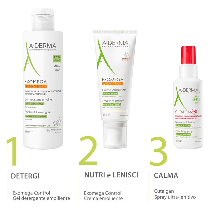 A-Derma - Exomega Control Gel Moussant Émollient Anti-Grattage A-Derma - Exomega Control Gel Moussant Émollient Anti-Grattage