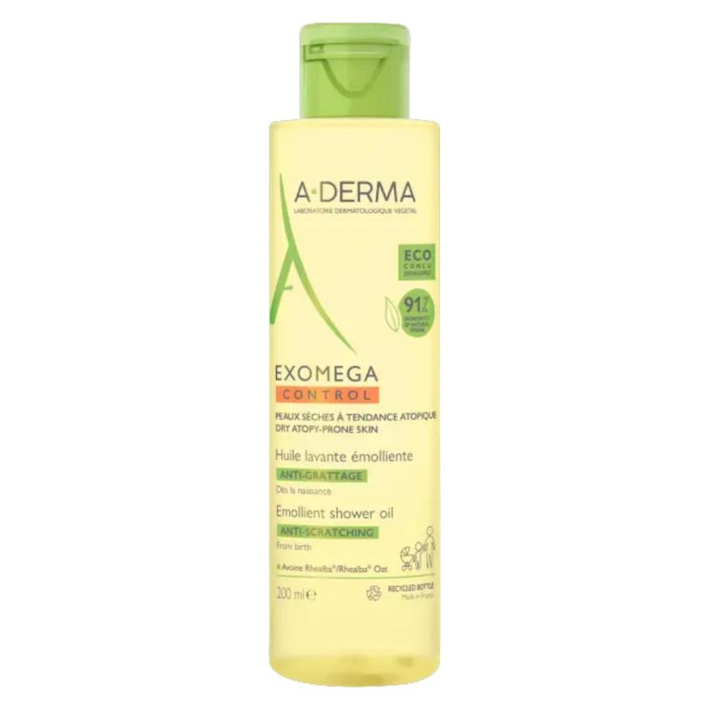A-Derma EXOMEGA CONTROL HUILE LAVANTE éMOLLIENTE ANTI-GRATTAGE