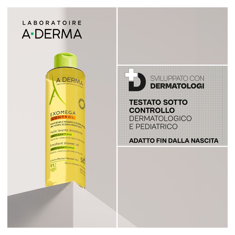 A-Derma - Exomega Control Huile Lavante Émolliente Anti-Grattage A-Derma - Exomega Control Huile Lavante Émolliente Anti-Grattage