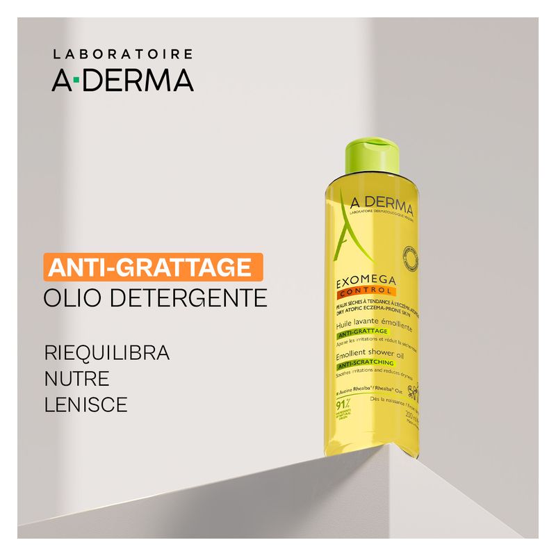 A-Derma - Exomega Control Huile Lavante Émolliente Anti-Grattage A-Derma - Exomega Control Huile Lavante Émolliente Anti-Grattage