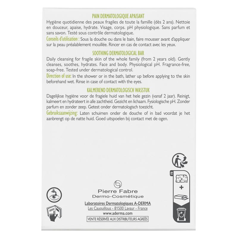 A-Derma - Pain Dermatologique Apaisant A-Derma - Pain Dermatologique Apaisant