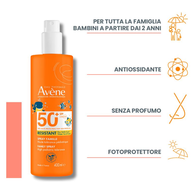 AVÈNE - Spray Famille Spf 50+