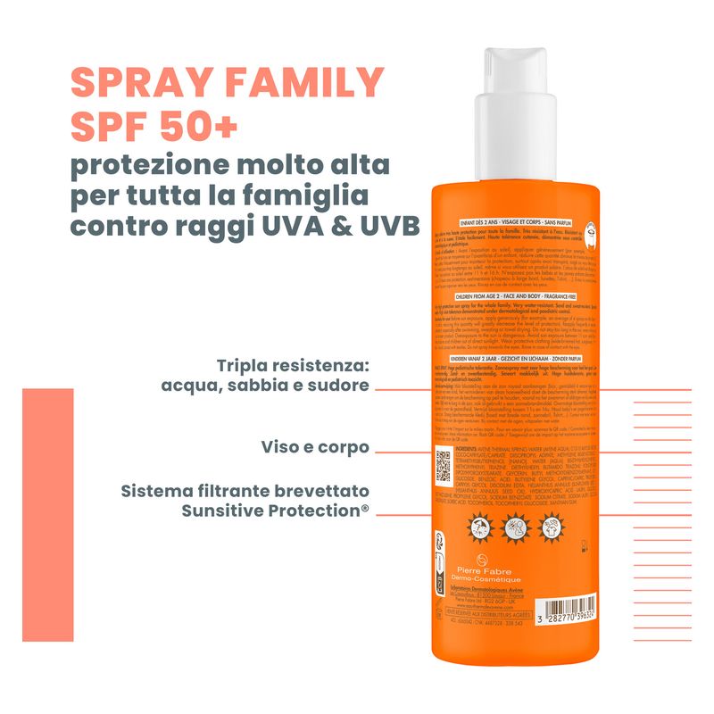 AVÈNE - Spray Famille Spf 50+