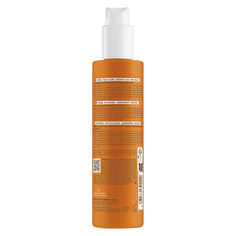 AVÈNE - Spray Solaire Invisible Spf 30