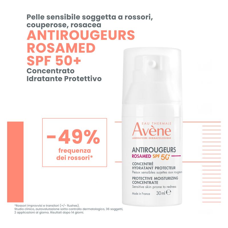 AVÈNE - Antirougeurs Rosamed Spf50+ Concentré Hydratant Protecteur AVÈNE - Antirougeurs Rosamed Spf50+ Concentré Hydratant Protecteur