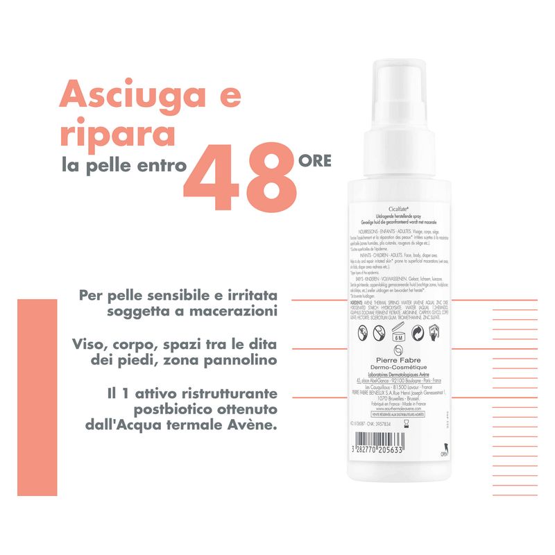 AVÈNE - Cicalfate+ Spray Asséchant Apaisant