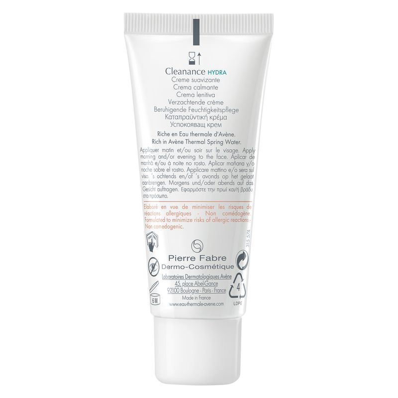 AVÈNE - Cleanance Hydra Crème Apaisante AVÈNE - Cleanance Hydra Crème Apaisante
