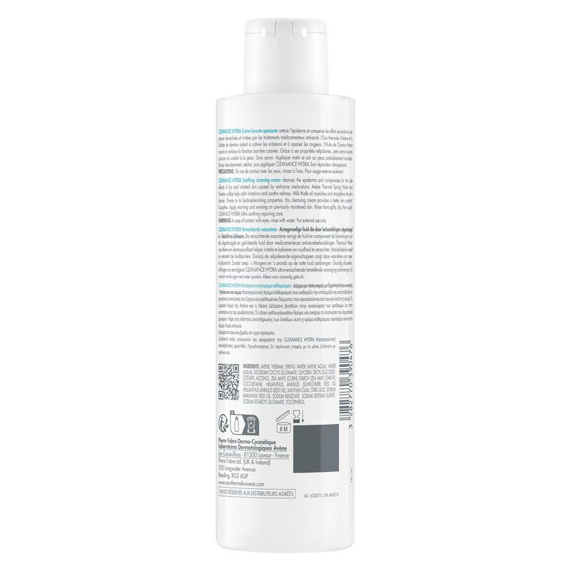 AVÈNE - Cleanance Hydra Crème Lavante Apaisante