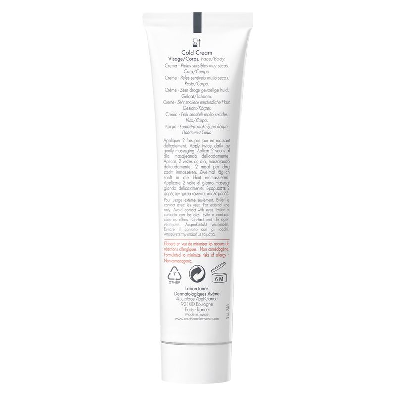 AVÈNE - Cold Cream Crème AVÈNE - Cold Cream Crème
