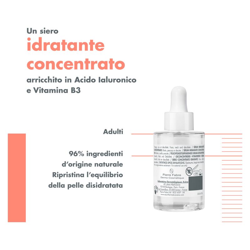 AVÈNE - Hydrance Boost Sérum Concentré Hydratant AVÈNE - Hydrance Boost Sérum Concentré Hydratant
