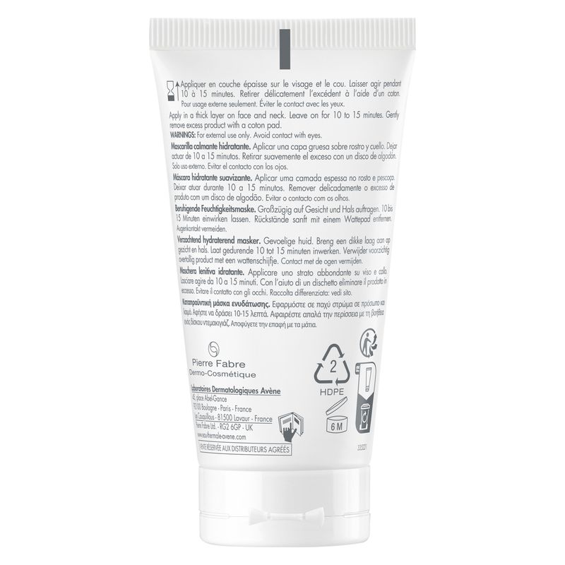 AVÈNE - Masque Apaisant Hydratant
