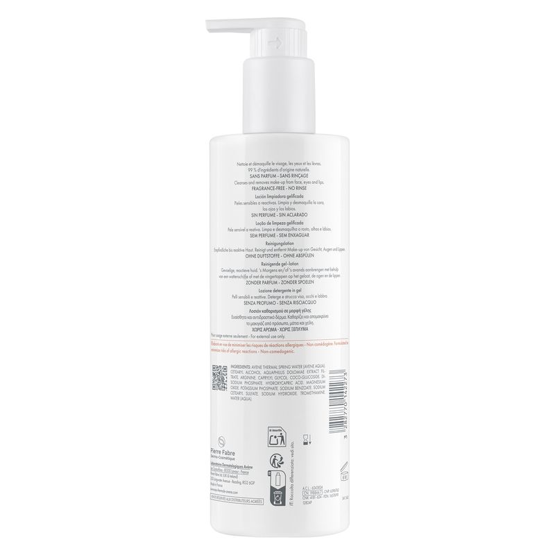 AVÈNE - Tolérance Lotion Nettoyante Gélifiée
