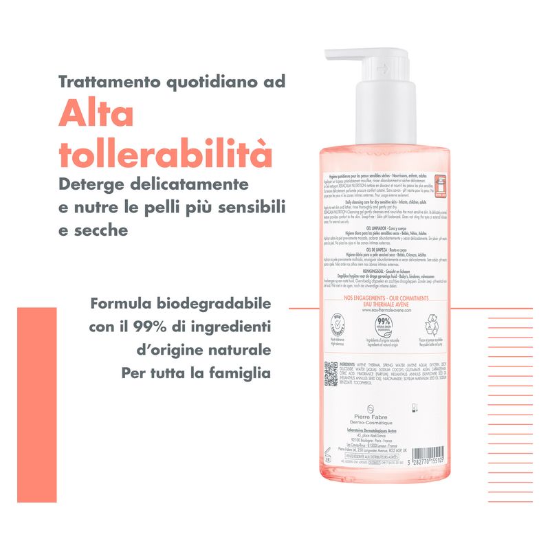 AVÈNE - Xeracalm Nutrition Gel Nettoyant
