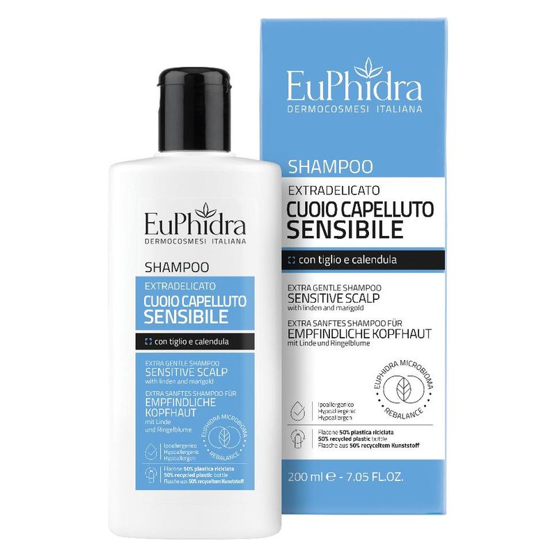 EUPHIDRA - SHAMPOO EXTRADELICATO CUOIO CAPELLUTO SENSIBILE EUPHIDRA - SHAMPOO EXTRADELICATO CUOIO CAPELLUTO SENSIBILE