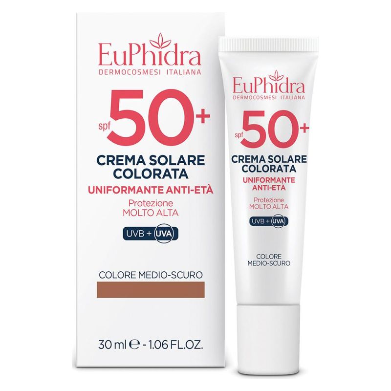 EUPHIDRA - CREMA SOLARE COLORATA UNIFORMANTE ANTI-ETà SPF 50+