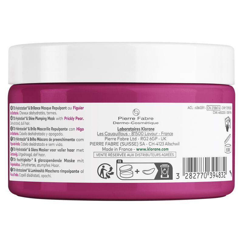 KLORANE - Masque Repulpant 72H Hydratation & Brillance