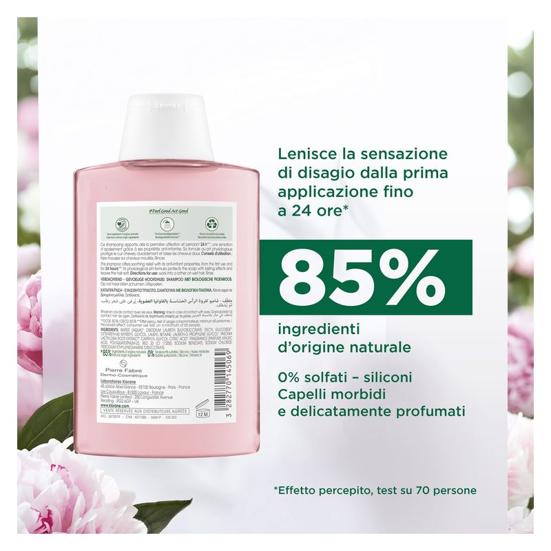 KLORANE - Shampooing À La Pivoine Bio