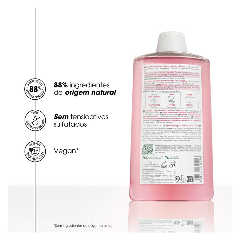 KLORANE - Shampooing À La Pivoine Bio