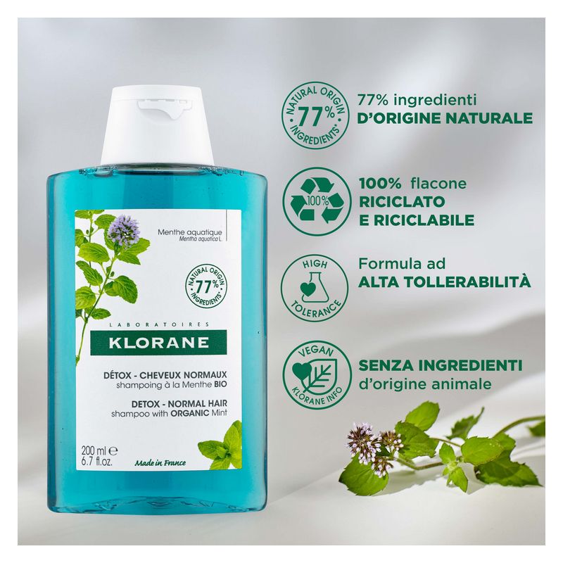 KLORANE - Shampooing Détox - Cheveux Normaux