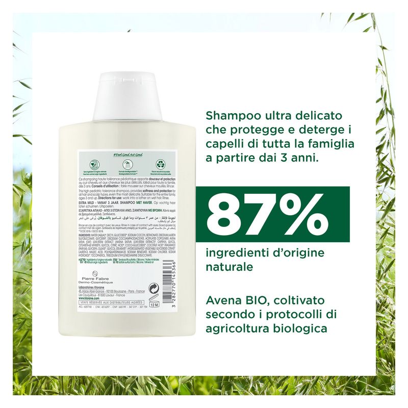 KLORANE - Shampooing Extra-Doux - Tous Types De Cheveux KLORANE - Shampooing Extra-Doux - Tous Types De Cheveux
