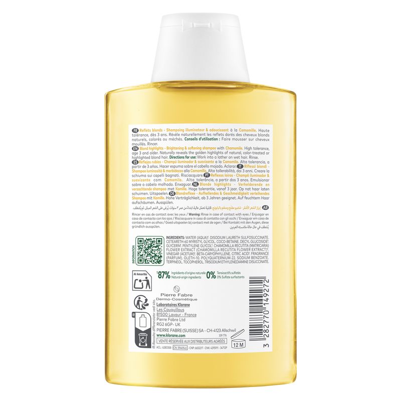KLORANE - Hair Shampooing Reflets Blonds