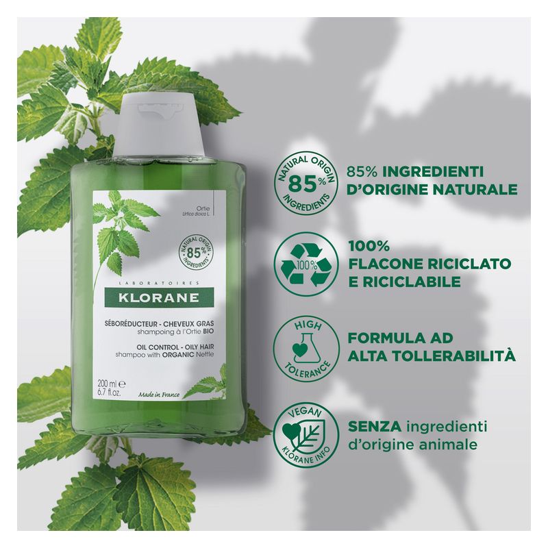 KLORANE - Shampooing Séboréducteur - Cheveux Gras