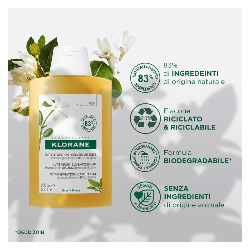 KLORANE - Shampooing Soin Soleil Capillaire KLORANE - Shampooing Soin Soleil Capillaire