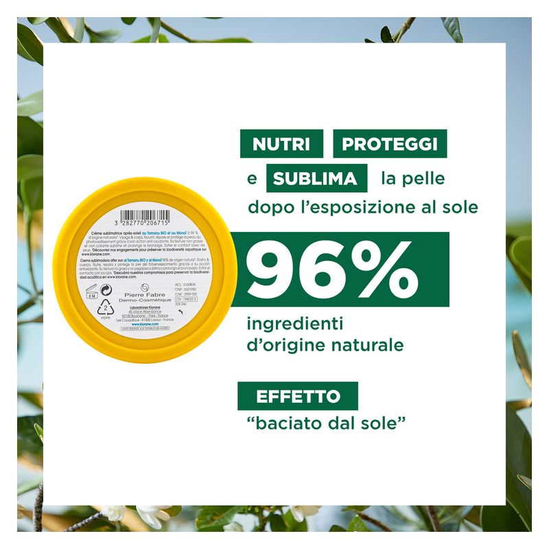 KLORANE - Crème Sublimatrice Aprés-Soleil