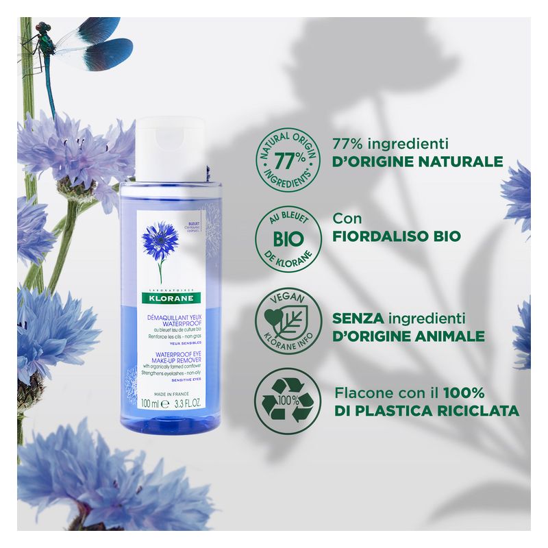 KLORANE - Démaquillant Yeux Bleuet Waterproof 100 Ml