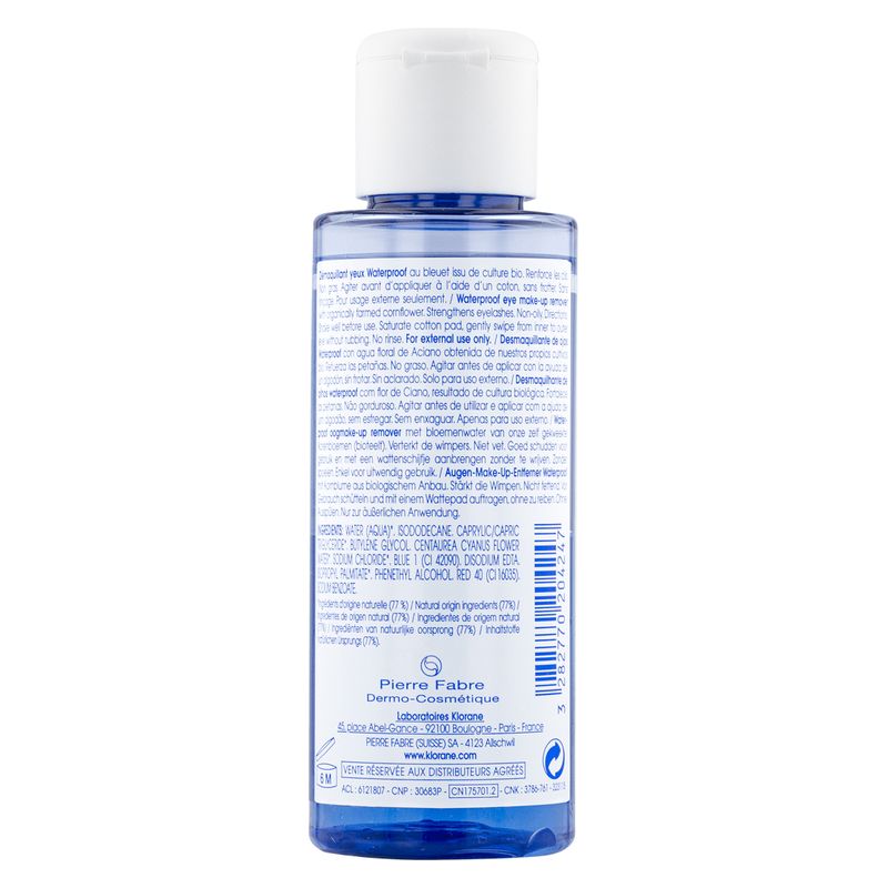KLORANE - Démaquillant Yeux Bleuet Waterproof 100 Ml