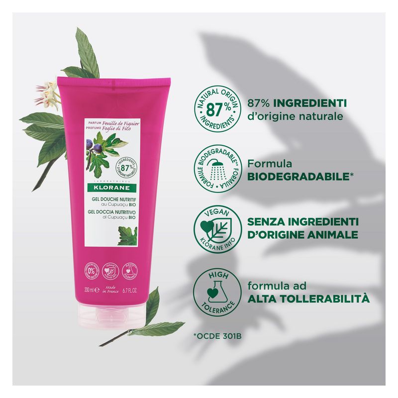 KLORANE - Gel Doccia Nutritivo Foglie Di Fico KLORANE - Gel Doccia Nutritivo Foglie Di Fico