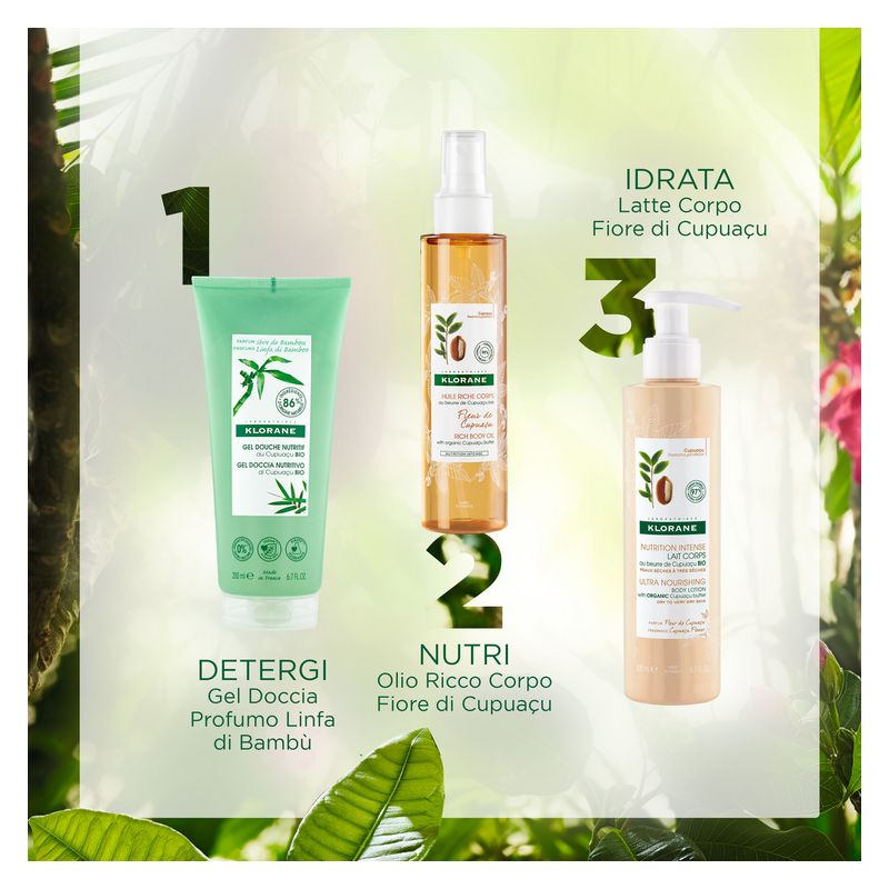 KLORANE - Gel Doccia Nutritivo Linfa Di Bamboo