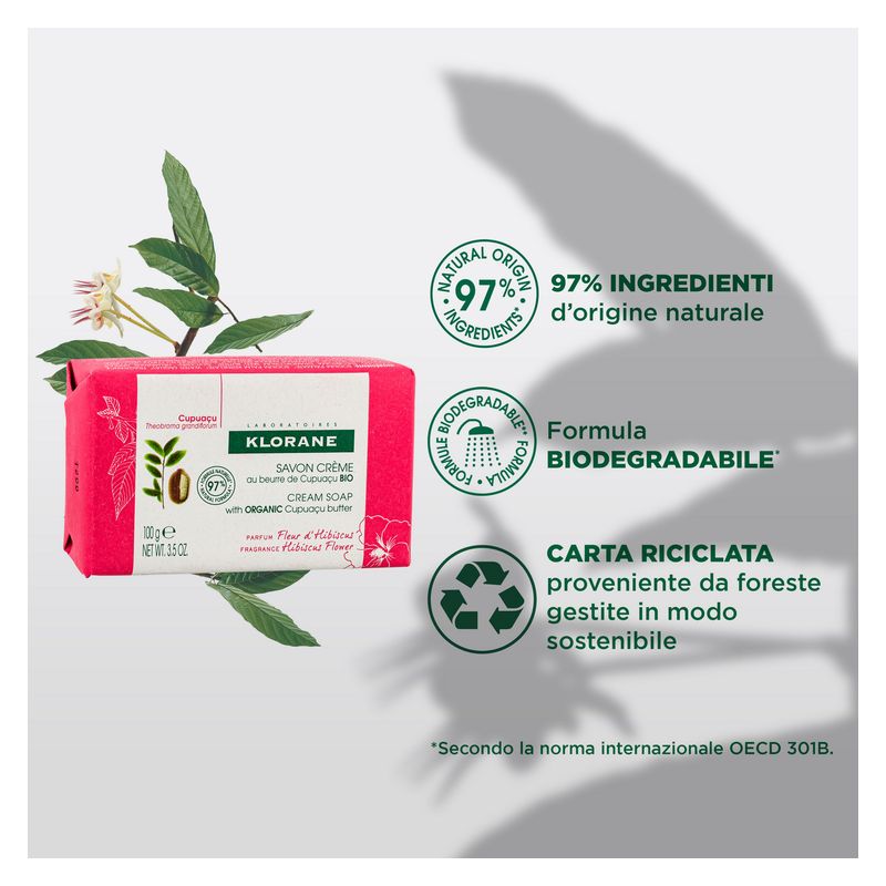 KLORANE - Savon Crème Fleur D'hibiscus